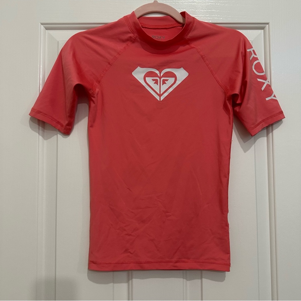 Roxy Coral Rashguard Swimwear with Iconic Logo